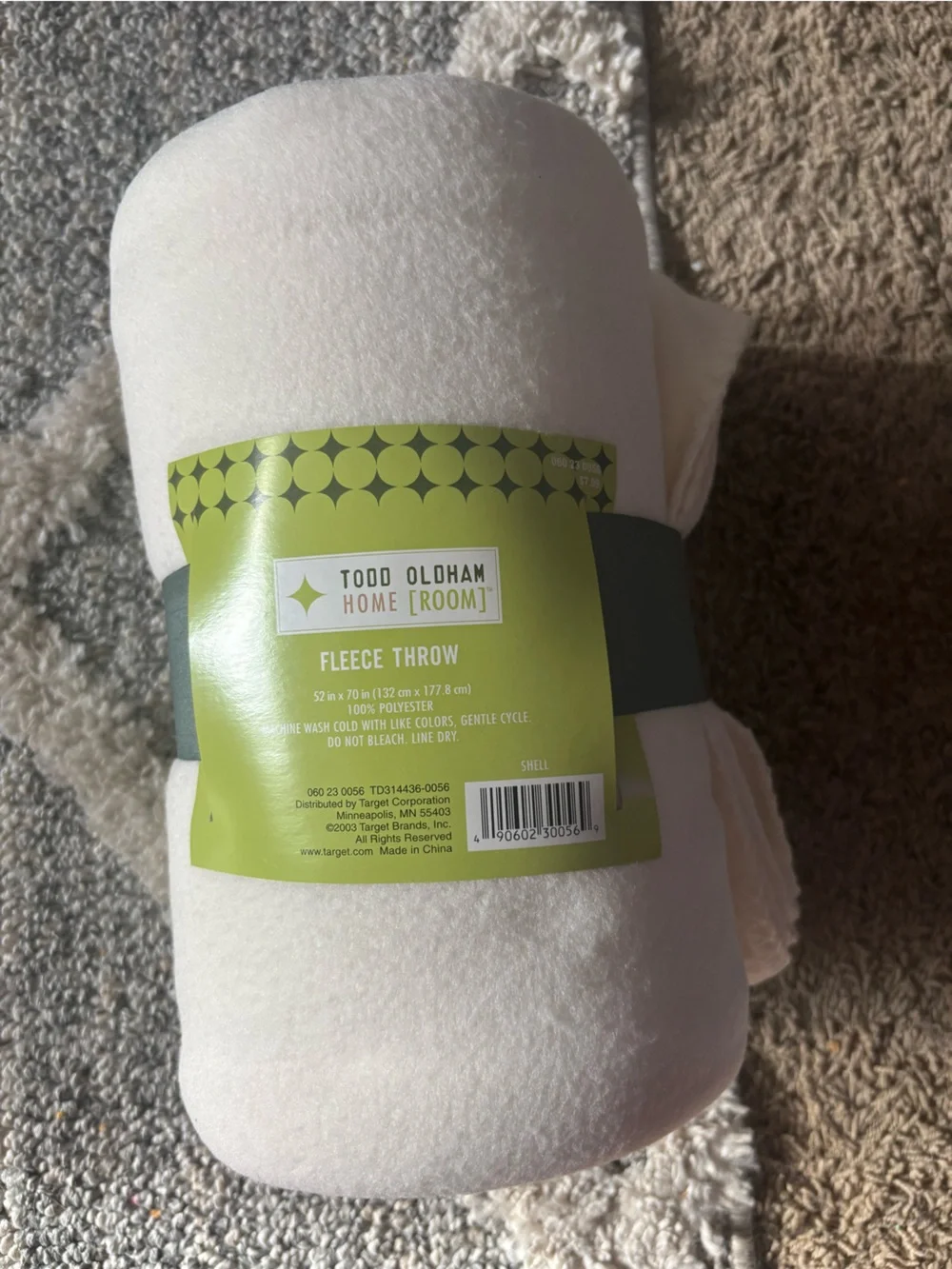 Fleece throw